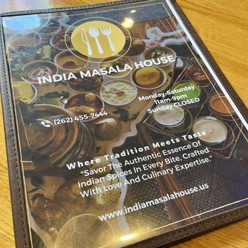India Masala House - Menu cover - Indian Near Me - Kenosha, Wisconsin India Masala House - Menu cover - Indian Near Me - Kenosha, Wisconsin