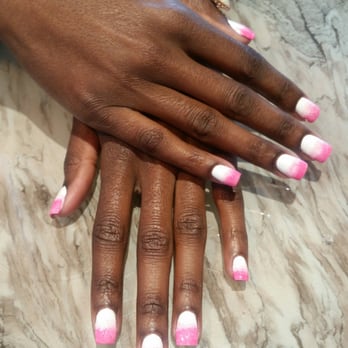 Nail Masters spa - Pink ombre nails w/acrylic by John & Nina - Nail Salons Near Me - North Miami Beach, Florida