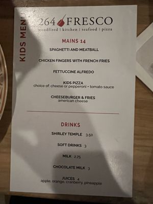 Menu photo 1 264 Fresco Carlsbad, CA