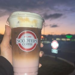 Scooter's Coffee - Iced Blackberry Velvet Machiatto