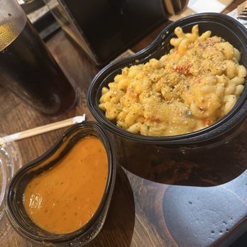 I Heart Mac & Cheese - Lobster Lobster & White Truffle Mac and Cheese Tomato Soup Cup (Not GF) - Fast Food Near Me - Tacoma, Washington I Heart Mac & Cheese - Lobster Lobster & White Truffle Mac and Cheese Tomato Soup Cup (Not GF) - Fast Food Near Me - Tacoma, Washington