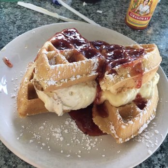 Metro Diner - Key lime waffles (this was one of their specials) - Diners Near Me - Gainesville, Florida Metro Diner - Key lime waffles (this was one of their specials) - Diners Near Me - Gainesville, Florida