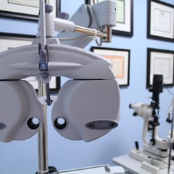 Integra Eyecare Centre - Our new digital phoropter, more capable and accurate than the vintage manual models.
