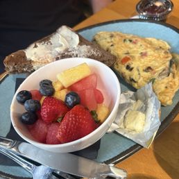 Omelette with fruit Omelette with fruit