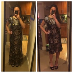 Altered my tricky/delicate dress in one day for a very reasonable price