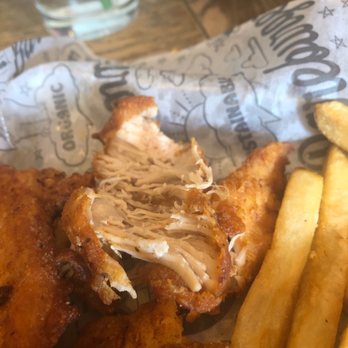 Bareburger - Astoria - Couldn't even cut the chicken fingers. - Burgers Near Me - Astoria, New York