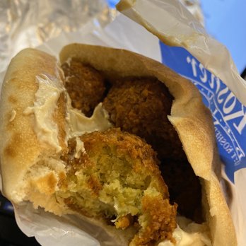 Kosher Deluxe - Falafel Sandwich (skip it, you can do better!) - Fast Food Near Me - New York, New York Kosher Deluxe - Falafel Sandwich (skip it, you can do better!) - Fast Food Near Me - New York, New York