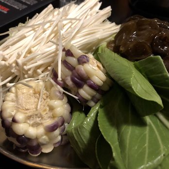 Shabuya - Enoki, Woodear Mushroom, Glutinous Corn, & Bok Choy - Soup Near Me - Milpitas, California Shabuya - Enoki, Woodear Mushroom, Glutinous Corn, & Bok Choy - Soup Near Me - Milpitas, California