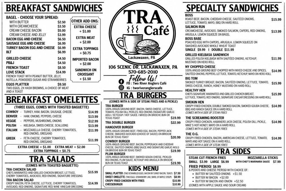 Two River Anglers Cafe Logo