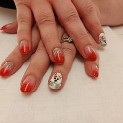 Ali nails - Polar Bear Christmas nails