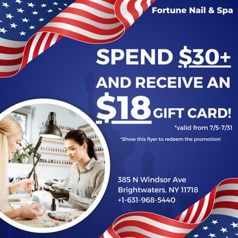 Fortune Nail and Spa - Celebrate the 4th of July with Fortune Nail Spa! - Nail Salons Near Me - Brightwaters, New York Fortune Nail and Spa - Celebrate the 4th of July with Fortune Nail Spa! - Nail Salons Near Me - Brightwaters, New York
