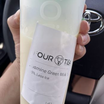 Fourtea - Jasmine Green Milk Tea - Coffee & Tea Near Me - Orange, California