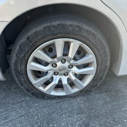 Walmart Auto Care Centers - Blown right rear.