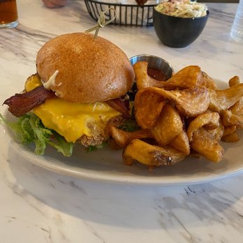 Goodfolks - Crispy Chicken Sammie with Sidewinder Fries - Comfort Food Near Me - Georgetown, Texas