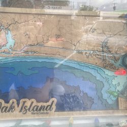 Timeless Treasures - Oak Island wooden map