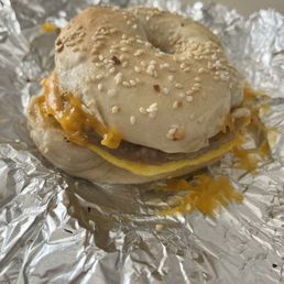 Sausage and Cheddar Eggel