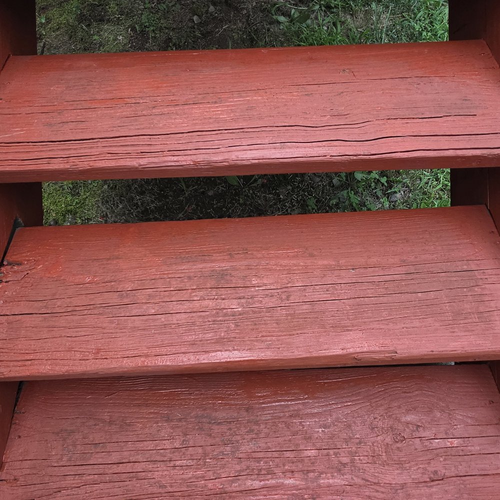 Frank's Handyman Service - Deck stair which was not power wash before painting - Handyman Near Me Frank's Handyman Service - Deck stair which was not power wash before painting - Handyman Near Me