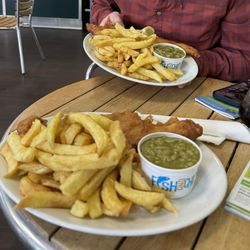Walnut Fish Bar - Fish, chips, and peas