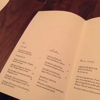 Frances - New American Near Me - San Francisco, California