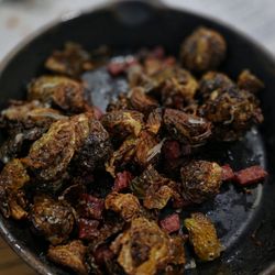Matter of Craft Bottle Shop, Tap Room & Scratch Kitchen - Brussel Sprouts with Genoa Salami & parmesan wirh balsamic
