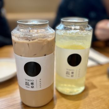Tendon Kohaku - Hokkaido Milk Tea and Lemonade (cute bottles!) - Japanese Near Me - Vancouver, British Columbia Tendon Kohaku - Hokkaido Milk Tea and Lemonade (cute bottles!) - Japanese Near Me - Vancouver, British Columbia