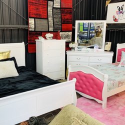 Number One Furniture and Electronics - White 4pc Queen size bedroom set