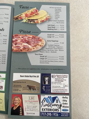 Menu photo 2 Sub Stop  New Oxford, PA