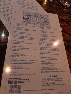 Menu photo 7 Taberna La Verne, CA Menu photo 7 Taberna La Verne, CA