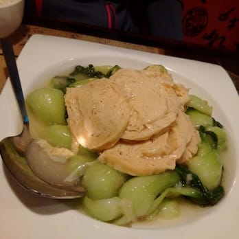 Peter Chang - tofu and bok choy, it's boring and looks scary (to me) - Szechuan Near Me - Virginia Beach, Virginia Peter Chang - tofu and bok choy, it's boring and looks scary (to me) - Szechuan Near Me - Virginia Beach, Virginia