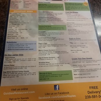 Goldies Restaurant - Menu - Breakfast & Brunch Near Me - Naples, Florida Goldies Restaurant - Menu - Breakfast & Brunch Near Me - Naples, Florida