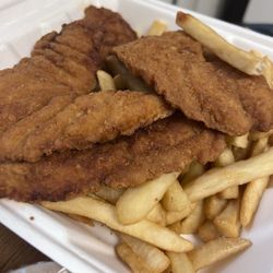 Greek Cove - Long Beach - Chicken fingers and fries