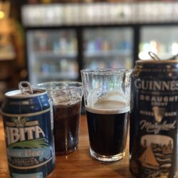 We all have our choice of beers! Guinness and Root Beer