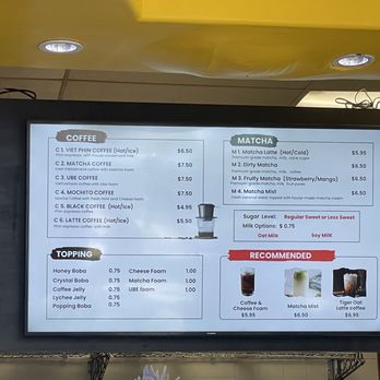 La Ca Bakery & Cafe - Drinks Menu (June 2025) - Vietnamese Near Me - Hayward, California