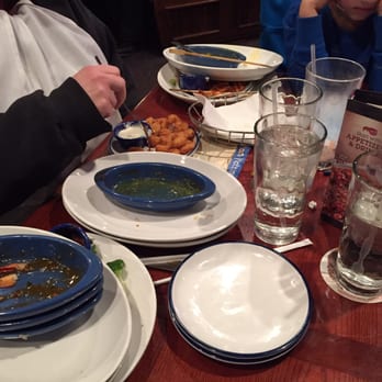 Red Lobster - Table full of dishes, received our shrimp. Still full of dishes. #fail - Seafood Near Me - Appleton, Wisconsin Red Lobster - Table full of dishes, received our shrimp. Still full of dishes. #fail - Seafood Near Me - Appleton, Wisconsin