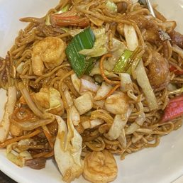 Seafood Noodles - Salty 4/10 Eat it with steamed rice to cut the saltiness Seafood Noodles - Salty 4/10 Eat it with steamed rice to cut the saltiness