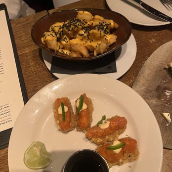 Smyth Tavern - Spicy Tuna On Crispy Rice and Tempura Shrimp - American Near Me - New York, New York