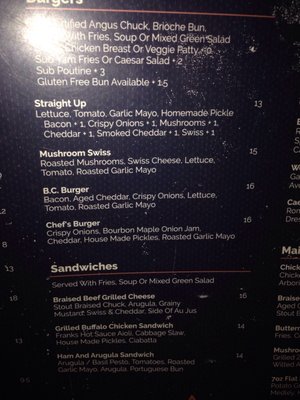 Menu photo 3 Malone's Taphouse Vancouver, BC
