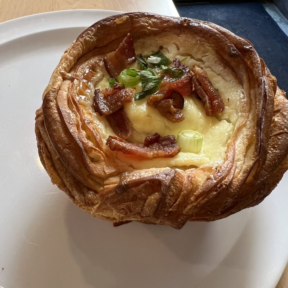 Baked egg with bacon Baked egg with bacon