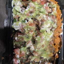 Carne asada burrito bowl. Very flavorful! Carne asada burrito bowl. Very flavorful!