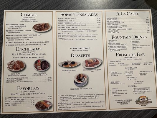 Menu photo 1 La Casita Olvera Whittier, CA Menu photo 1 La Casita Olvera Whittier, CA