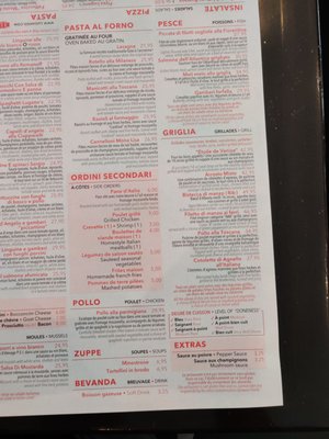 Menu photo 1 Ristorante Lugano's Laval, QC Menu photo 1 Ristorante Lugano's Laval, QC