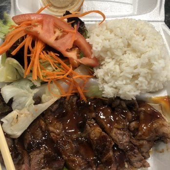 Masa Sushi - Beef teriyaki and salad - Sushi Bars Near Me - Camarillo, California