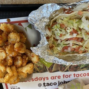 Taco John's - Street taco trio combo w/ potato oles - Mexican Near Me - Morristown, Tennessee Taco John's - Street taco trio combo w/ potato oles - Mexican Near Me - Morristown, Tennessee