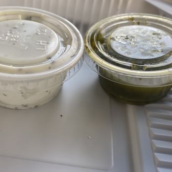 Q's Halal "Mediterranean Comfort" - Chutney sauce and tzatziki sauce - Halal Near Me - Alameda, California