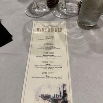 Creekside Restaurant - Wine Pairing Dinner Menu - American Near Me - Forks, Washington