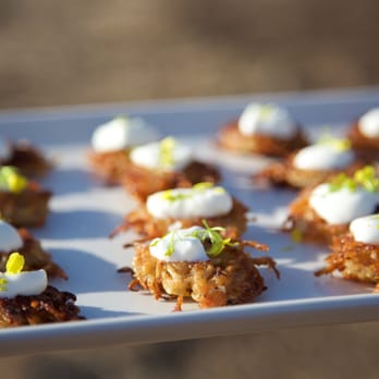 Potliquor - passed appetizers - mini latkas! - Caterers Near Me - Oakland, California Potliquor - passed appetizers - mini latkas! - Caterers Near Me - Oakland, California