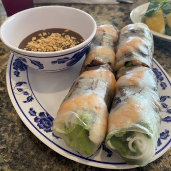 Pho Saigon - 17C. BBQ Pork and 2 Shrimp Spring Rolls - Vietnamese Near Me - Sacramento, California Pho Saigon - 17C. BBQ Pork and 2 Shrimp Spring Rolls - Vietnamese Near Me - Sacramento, California