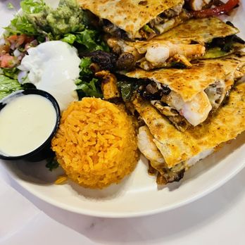 Mamacita - Apex - Quesadilla with shrimp, chicken & steak platter. - New Mexican Cuisine Near Me - Apex, North Carolina Mamacita - Apex - Quesadilla with shrimp, chicken & steak platter. - New Mexican Cuisine Near Me - Apex, North Carolina
