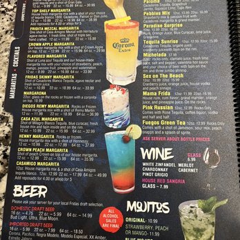 Frida’s - Drink prices. - Mexican Near Me - Fayetteville, Georgia Frida’s - Drink prices. - Mexican Near Me - Fayetteville, Georgia