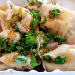 Dumplings in hot chili oil Dumplings in hot chili oil